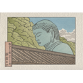 woodblock print of the Kamakura Daibutsu
